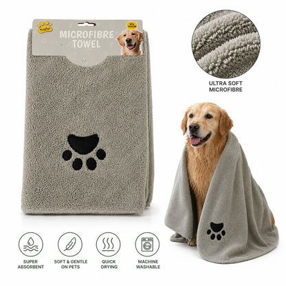 Microfibre Towel for Dogs – Soft, Absorbent Pet Drying Cloth