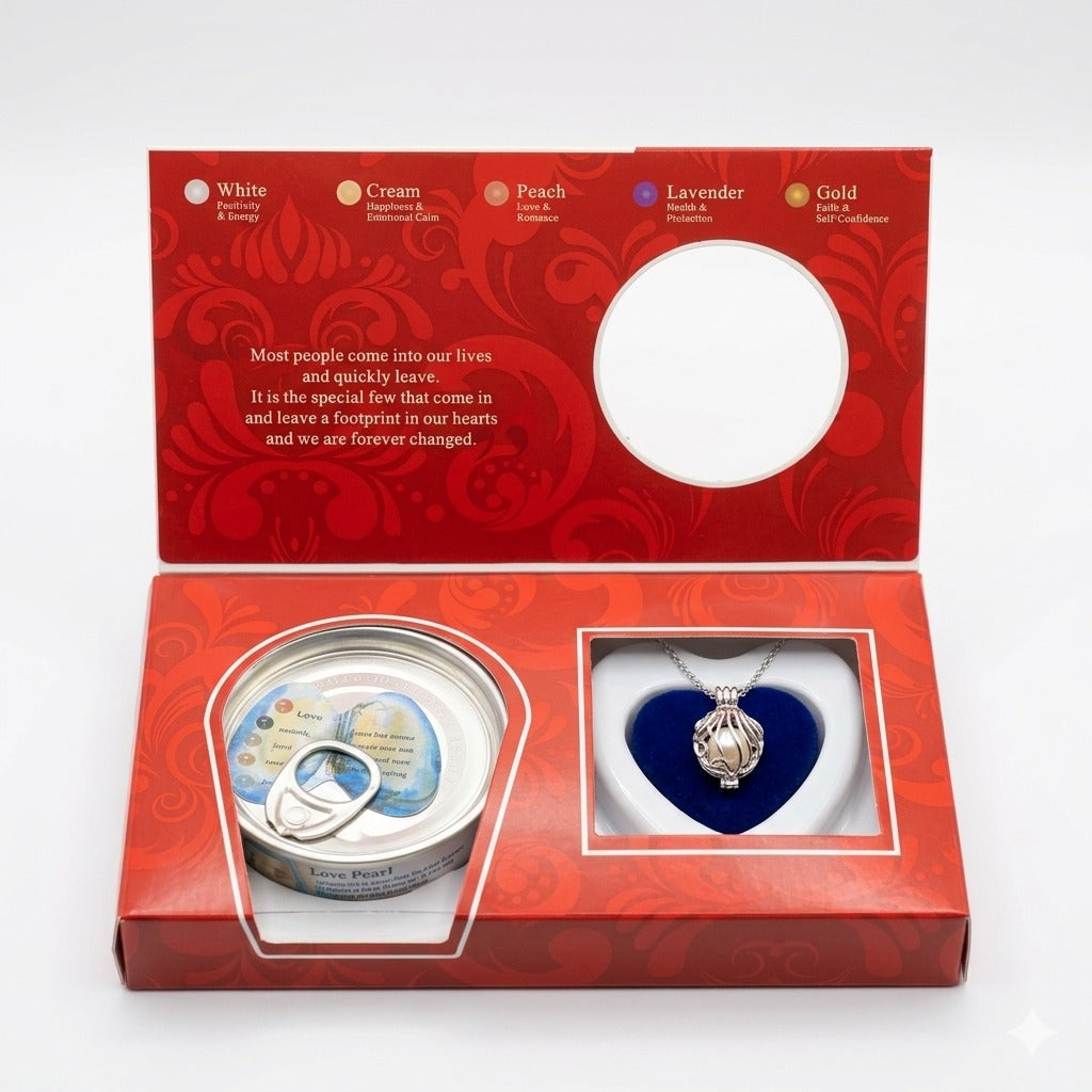 DIY Wish Pearl Necklace Kit – Lotus Locket with Cultured Pearl Pendant | 16.9 Inch Necklace Gift Set