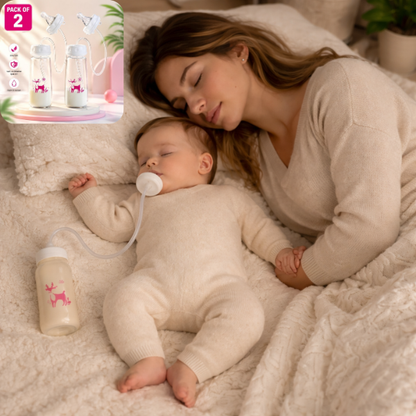 Hands-Free Baby Bottle Feeder Automatic Milk Feeding, Anti-Spill, Easy Use
